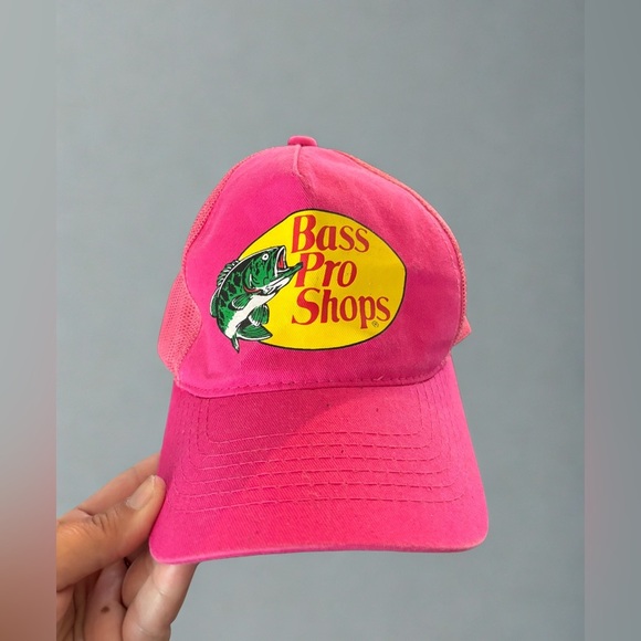 Bass Pro Shops Accessories - Bass Pro Shops "Gone Fishing" Pink Trucker Hat - Unisex